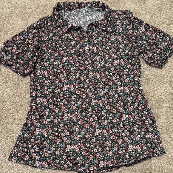 Floral Short Sleeve Blouse - Picture 1 of 1
